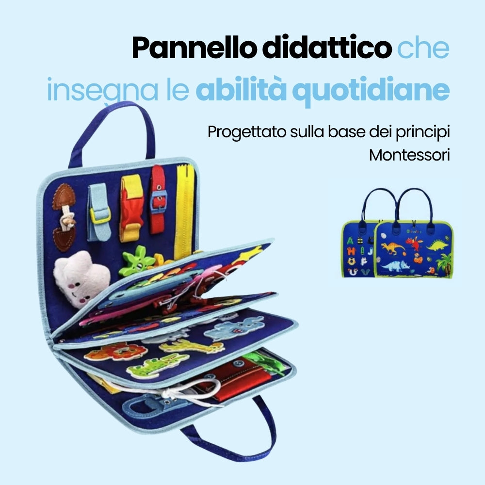 Pannello Didattico Montessori che Insegna le Abilita Quotidiane (Copia)