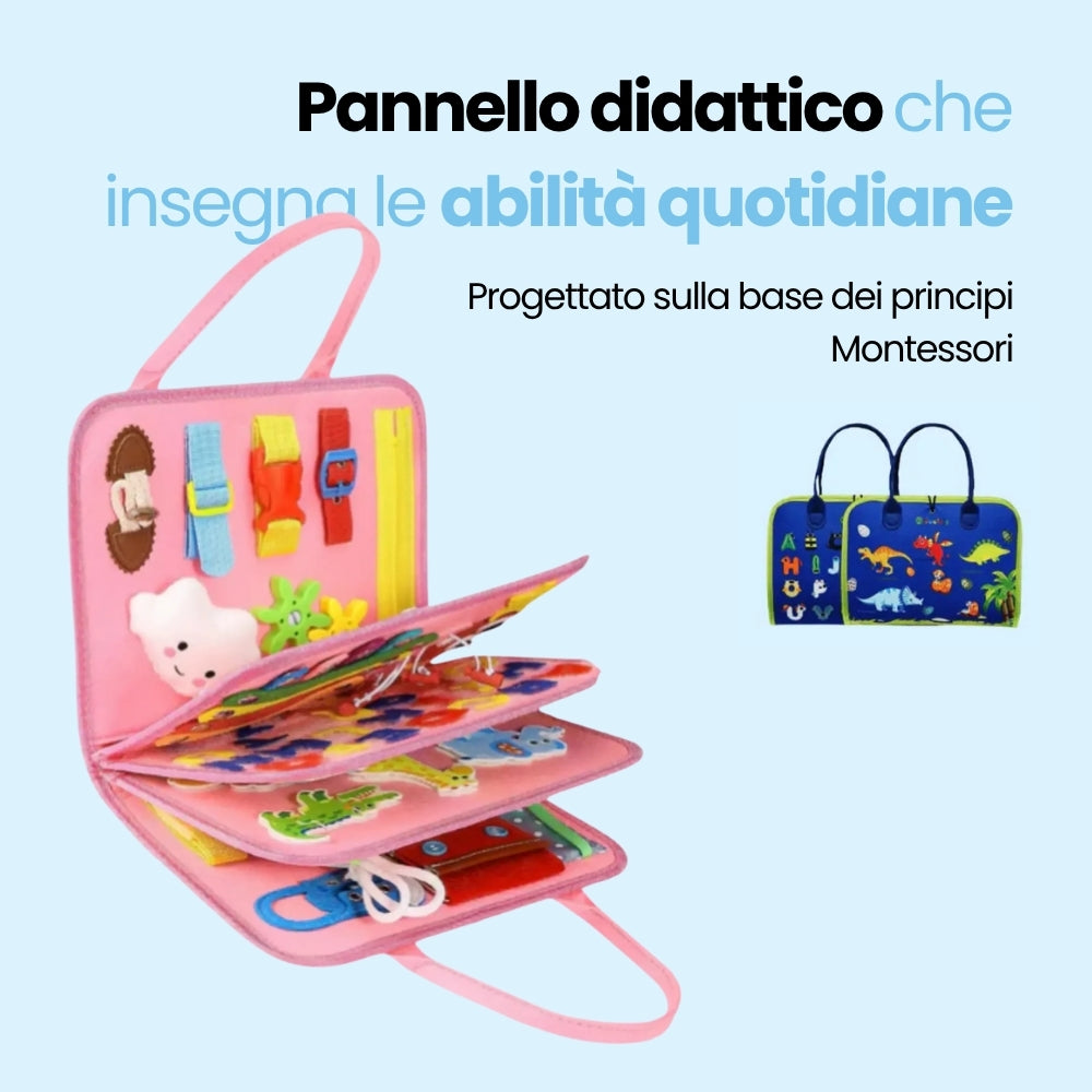 Pannello Didattico Montessori che Insegna le Abilita Quotidiane (Copia)